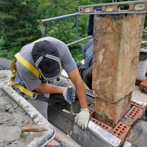 repairing a damaged chimney in Encinitas and Clairemont CA 