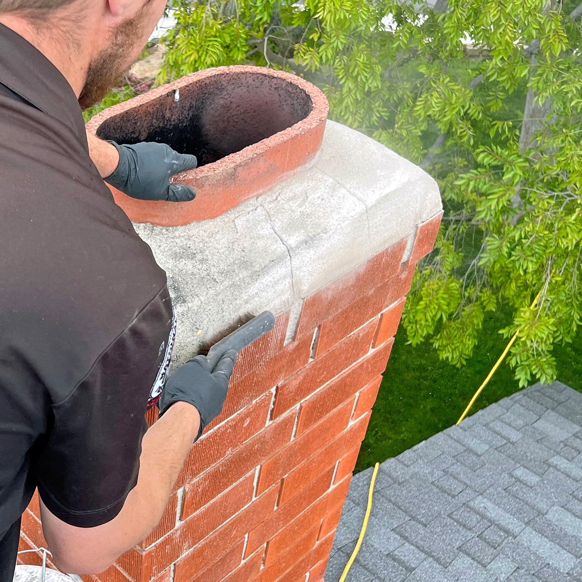 chimney crown repair in Lakeside CA and La Jolla CA