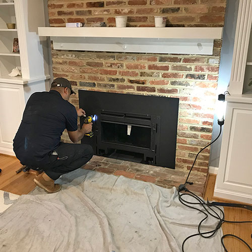 fireplace insert installation in Encinitas and Pacific Beach CA 