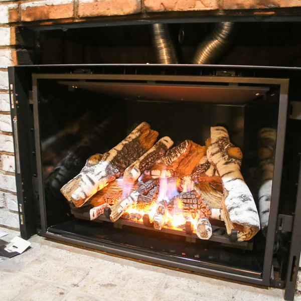 gas fireplace insert in San Diego and Encinitas CA 