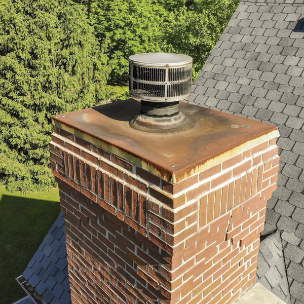 Rusty Chimney Damage and Chimney Repairs in San Clemente CA