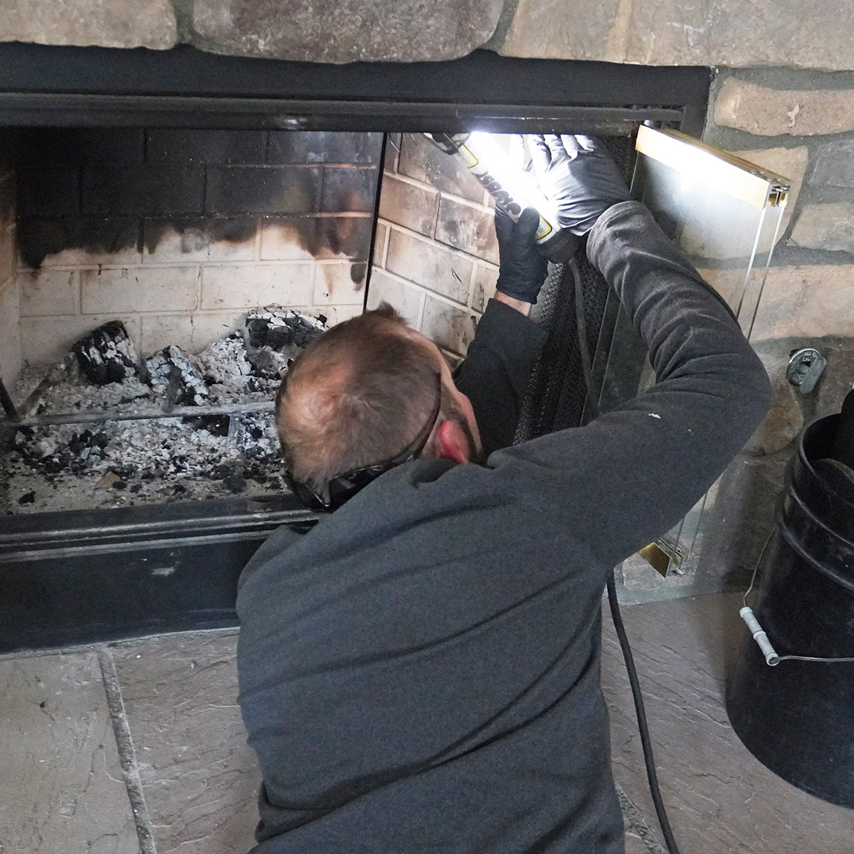 chimney inspection of smoke chamber in La Jolla and Chula Vista CA