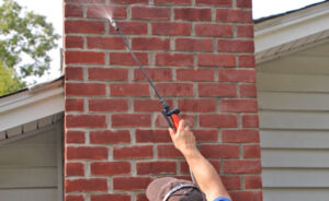 water damage on chimney in lakeside, ca