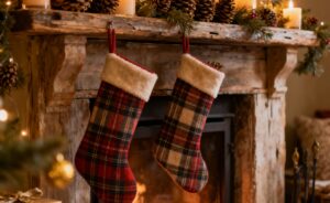 Wood fireplace in San Diego, CA.