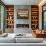 Gas fireplace installation in Lakeside, CA.