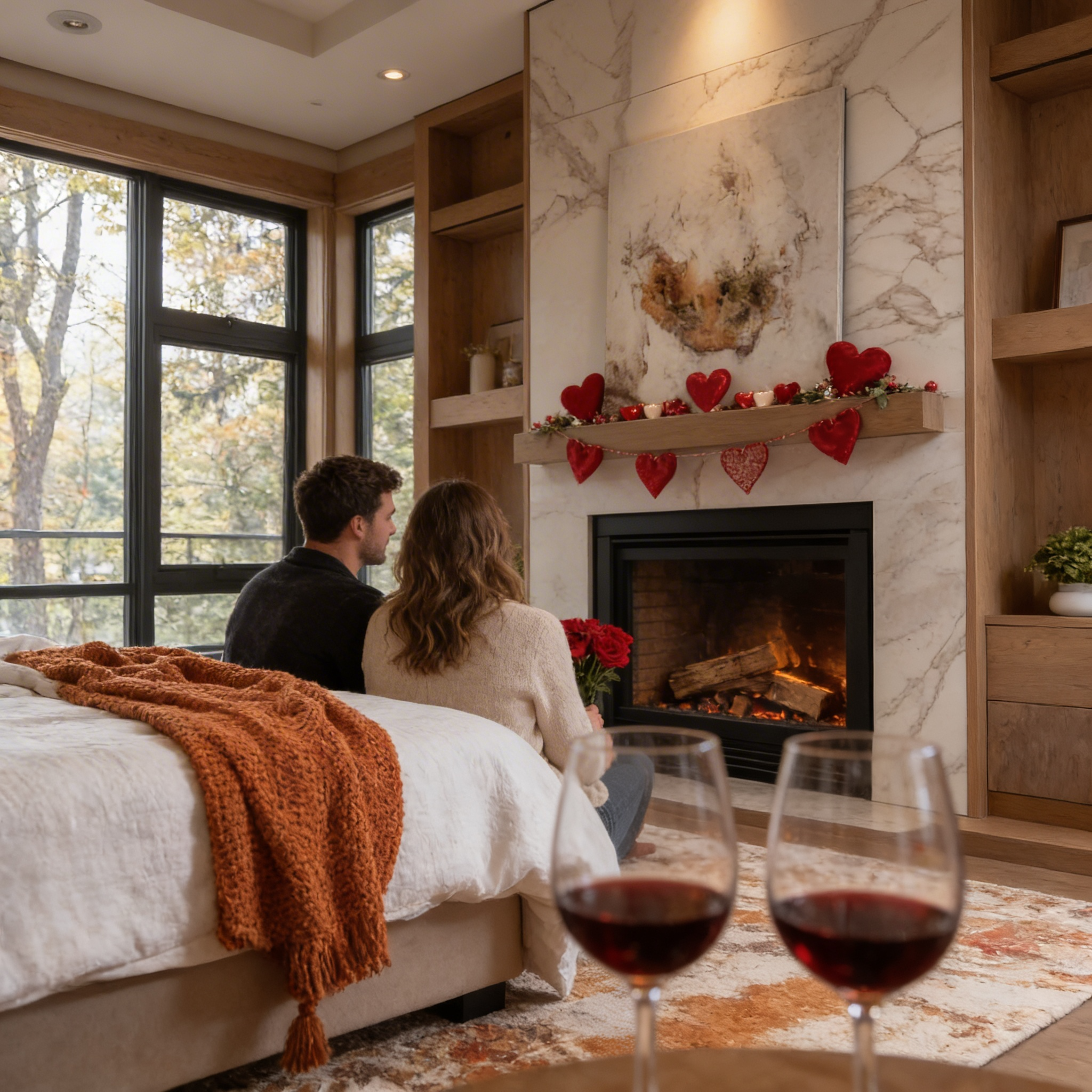 Decorative mantel in Escondido, CA.