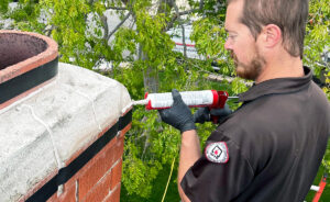 Repairing damaged chimney crowns in Lakeside & Oceanside, CA