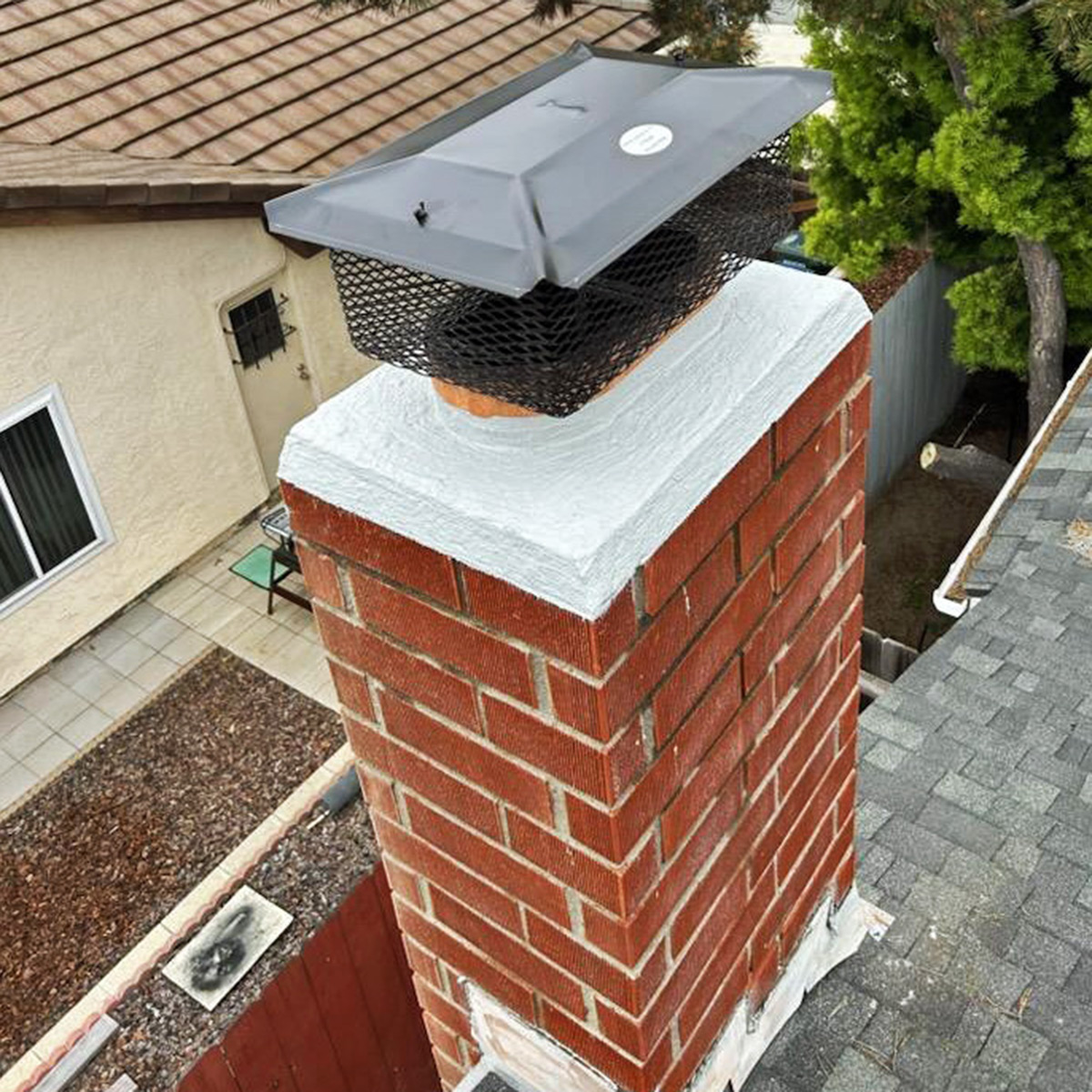 Chimney cap installation in Vista, CA
